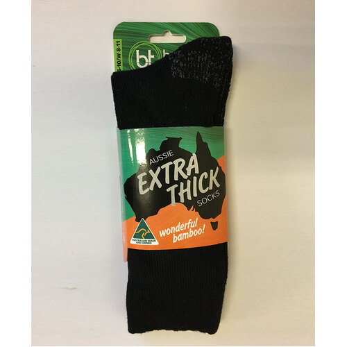 WORKWEAR, SAFETY & CORPORATE CLOTHING SPECIALISTS - Aussie Extra Thick Socks - Single Pack