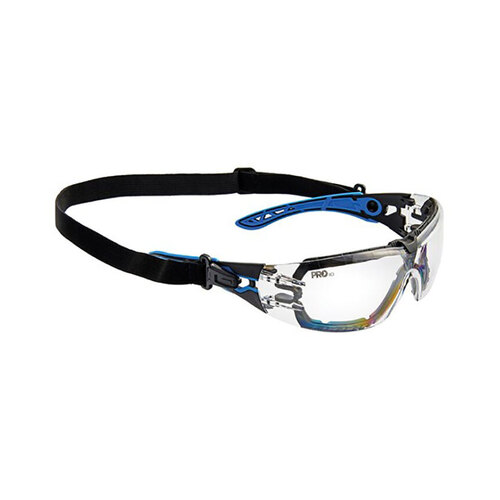 WORKWEAR, SAFETY & CORPORATE CLOTHING SPECIALISTS - PROTEUS 5 SAFETY GLASSES CLEAR LENS SPEC AND GASKET COMBO