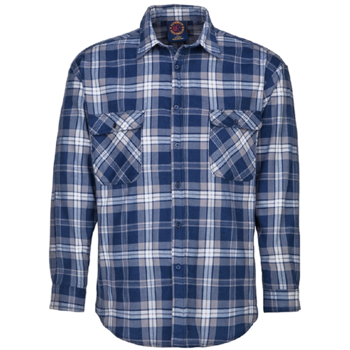 WORKWEAR, SAFETY & CORPORATE CLOTHING SPECIALISTS Open Front Flannelette Shirt