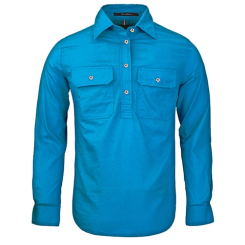 WORKWEAR, SAFETY & CORPORATE CLOTHING SPECIALISTS - Women's Pilbara Shirt - Closed Front - Long Sleeve