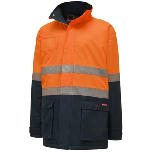 WORKWEAR, SAFETY & CORPORATE CLOTHING SPECIALISTS Core - HI-VISIBILITY 2TONE QUILTED JACKET WITH TAPE